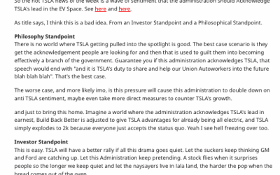 Hva ville skje hvis Biden anerkjente Tesla?  −