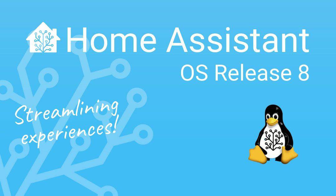 Home Assistant OS versjon 8