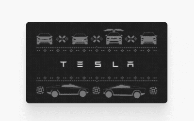 Tesla byr på redesignet julegavekort;  synker prisen på veggkontakten