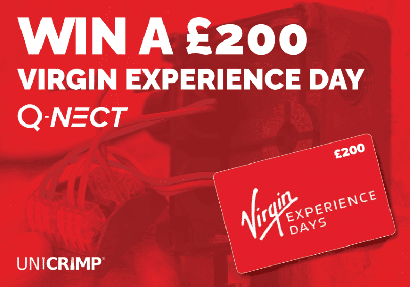 VINNE!  Bag En £200 Virgin Experience-kupong med Unicrimp